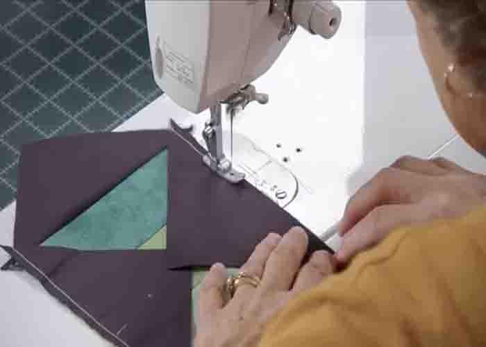 Assembling the shadow play quilt blocks
