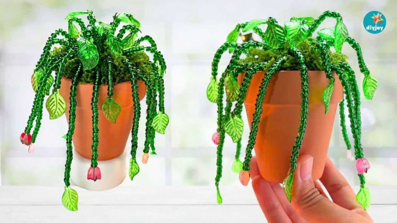 DIY Beaded Plant Tutorial (Easy Step-by-Step)