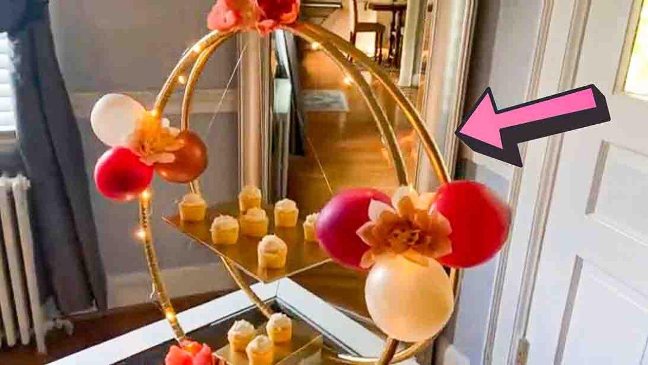 DIY Hula Hoop Cupcake Stand Tutorial