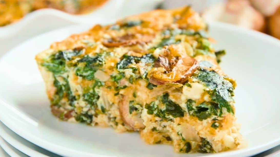 Easy Crustless Spinach Quiche