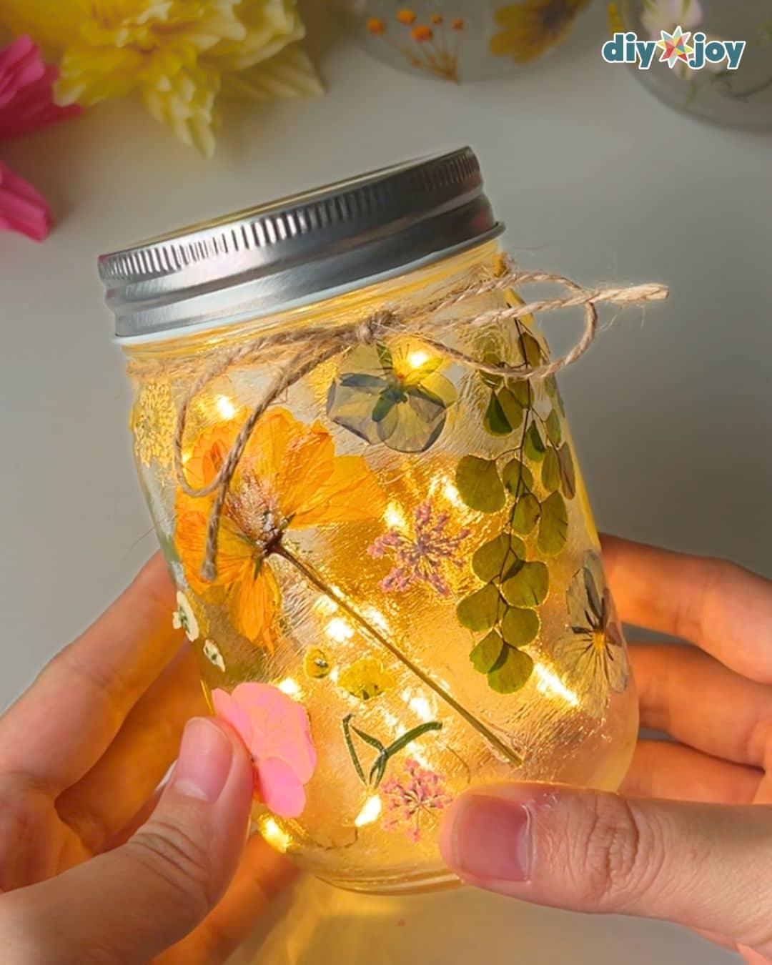 Gift — 1. pressed flower lantern