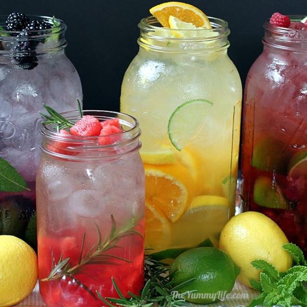 Naturally Flavored Detox Water, a budget friendly recipe for a healthier routine and a pretty drink idea for a warm afternoon