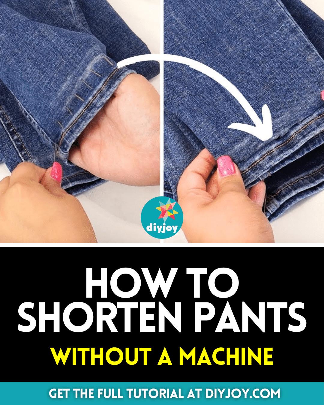 How to Shorten Pants Without a Machine