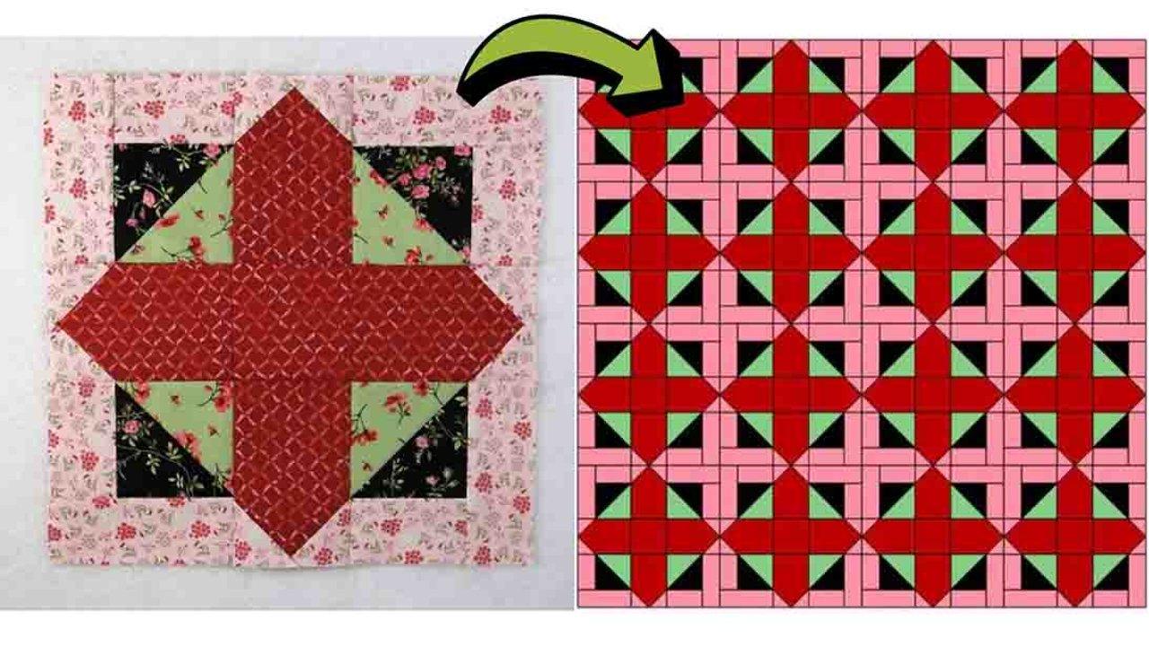 Empire Cross Quilt Block Tutorial