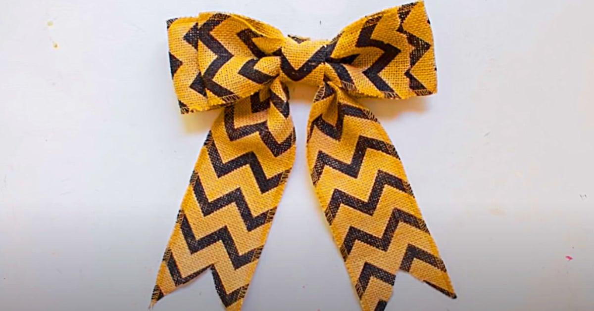 How To Make A Burlap Bow In Minutes
