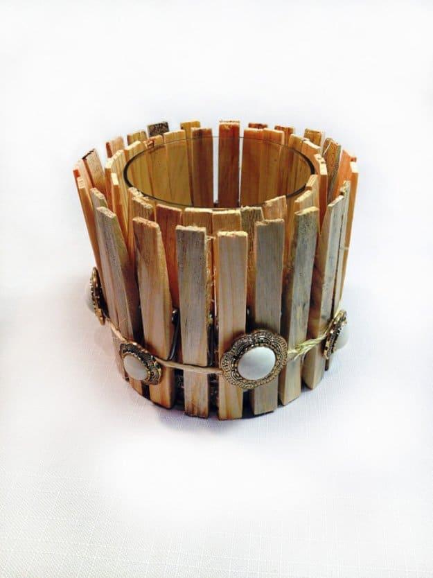 Rustic Clothespin Candles, a simple way to make something feel more special and a simple idea that makes a real difference