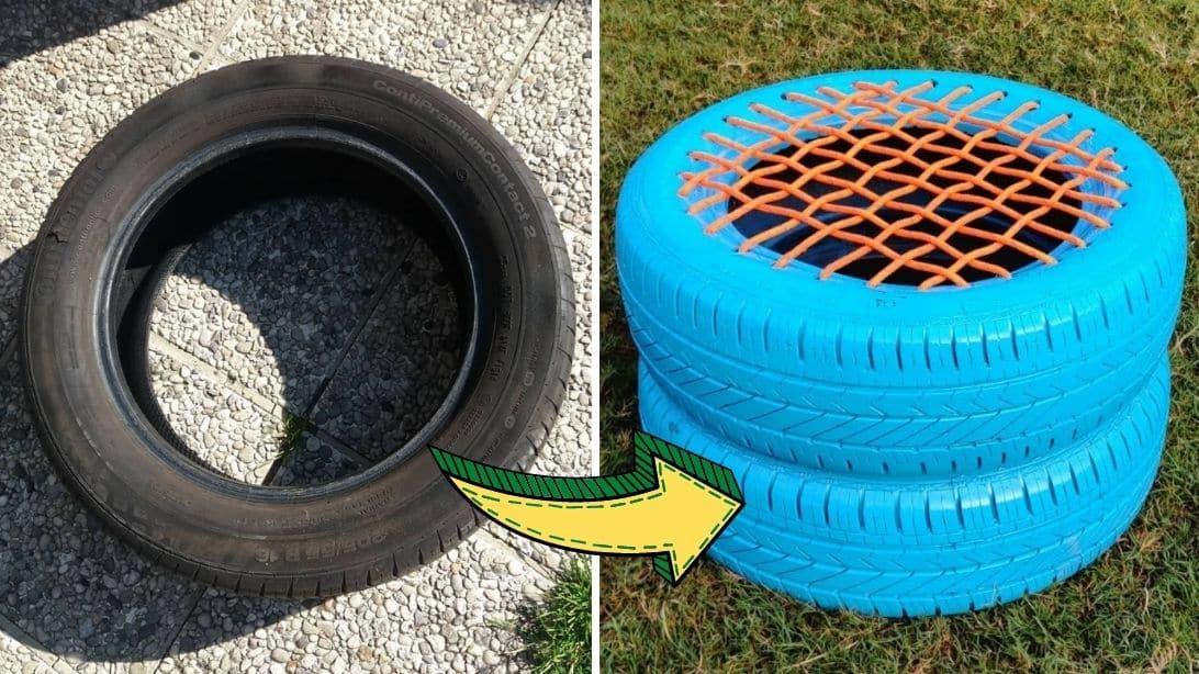 Easy DIY Tire Seat Tutorial
