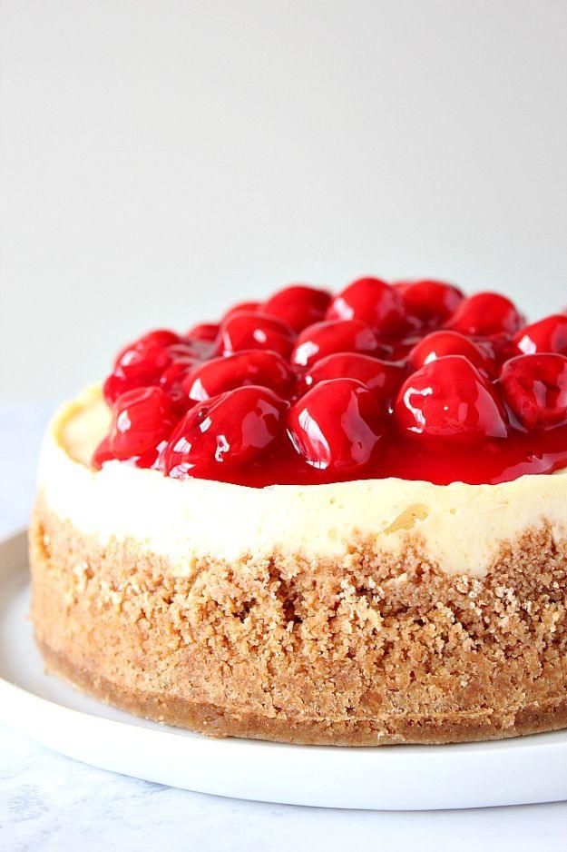 Instant Pot Desserts - Instant Pot Cherry Delight Cheesecake - Easy Dessert Ideas to Make in Your Instant Pot - Quick Cheesecake, Brownies, Cake - Healthy Idea With Fruit, Gluten F