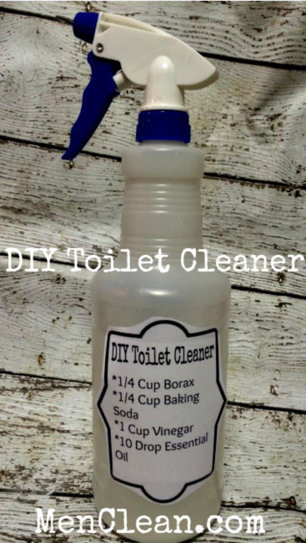 DIY Toilet Cleaner Recipe, made with simple ingredients already under the sink and easy enough to repeat