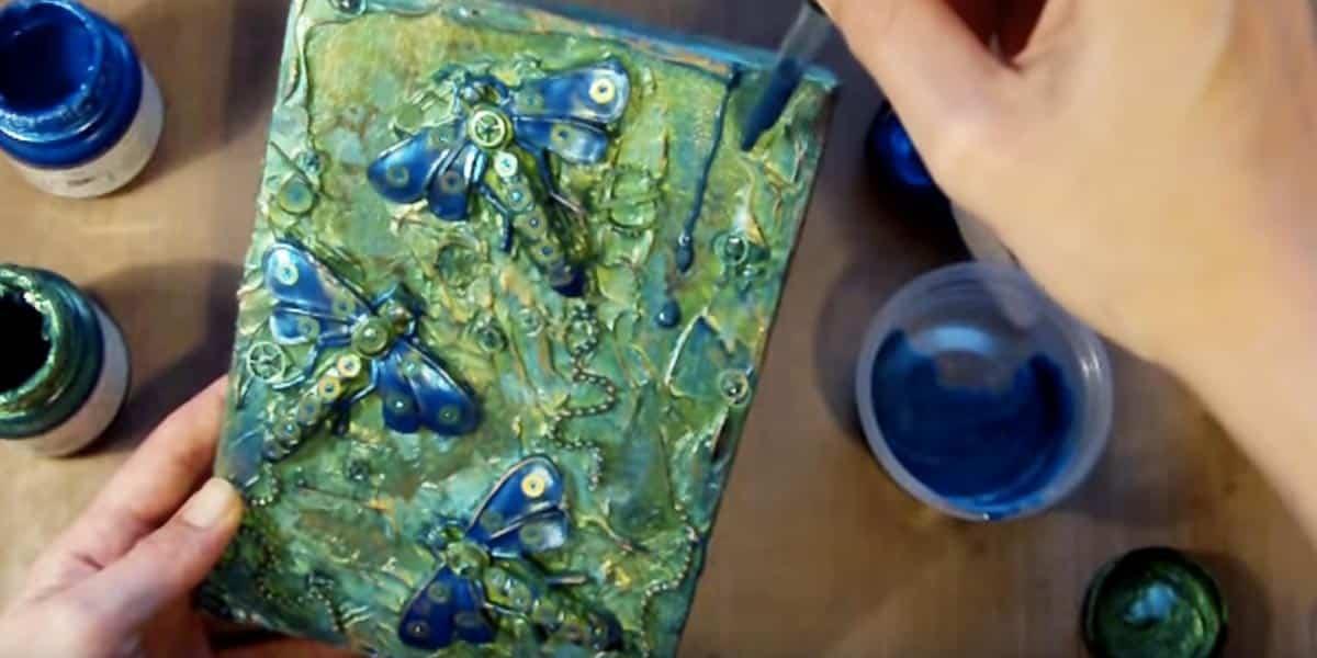 Mixed Media Is A Riveting Form Of Art So Watch How She Does This Compelling Piece! (FASCINATING!)