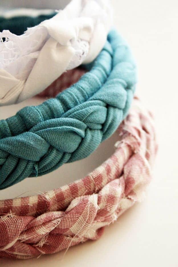 Braided Headbands, a no sew fashion project, easy to fit into a free afternoon and an idea worth saving for later