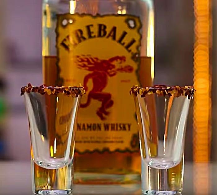 Learn to make a flaming German Shot with jagermeister, 151 Bacardi, and Fireball