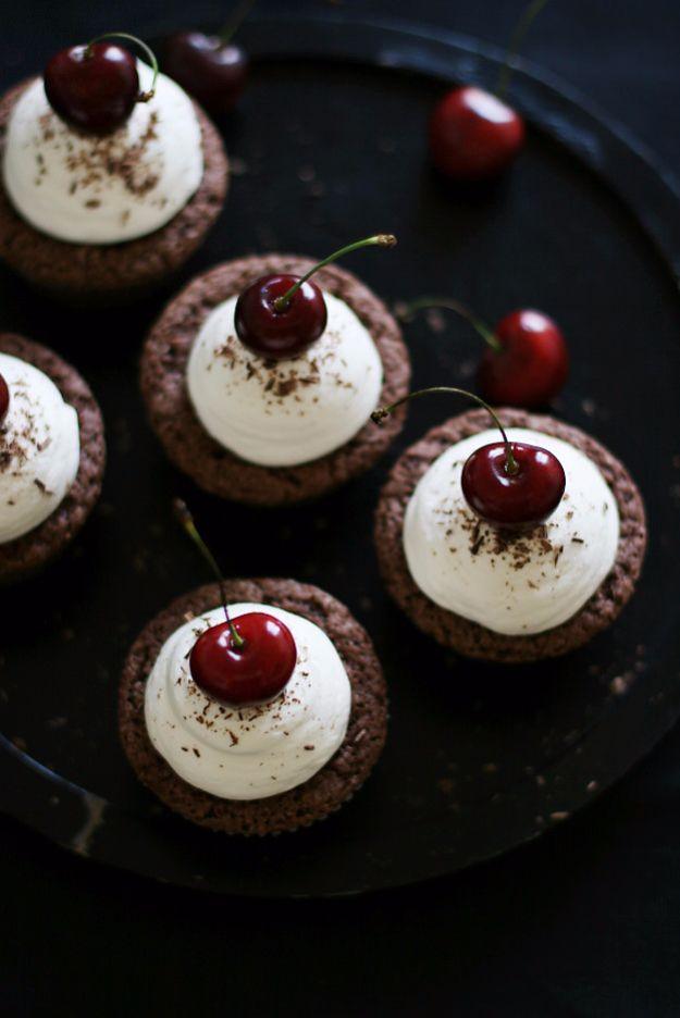 Cool Cupcake Decorating Ideas - Chocolate Cherry Cupcakes - Easy Ways To Decorate Cute, Adorable Cupcakes - Quick Recipes and Simple Decorating Tips With Icing, Candy, Chocolate, B