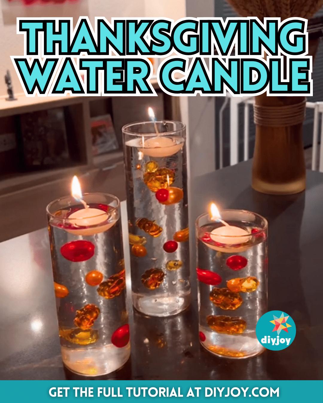 DIY Thanksgiving Water Candle