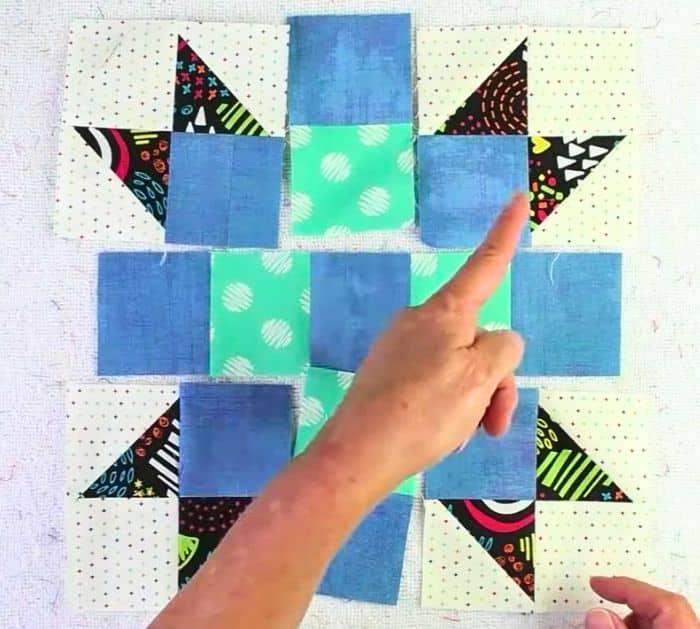 How to Sew Four X Star Quilt Block