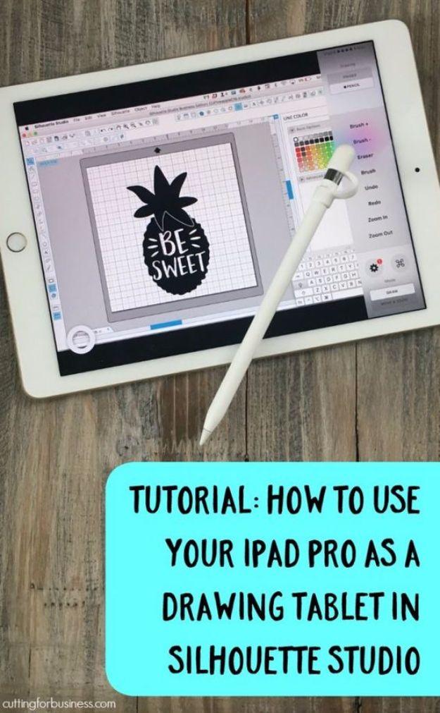 Use iPad Pro as a Drawing Tablet in Silhouette Studio, a iPad hack, worth trying before doing it the hard way again
