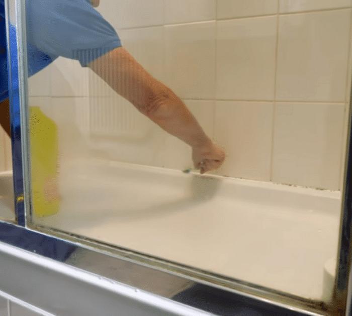 How to Remove Black Mold From Shower Silicone tutorial