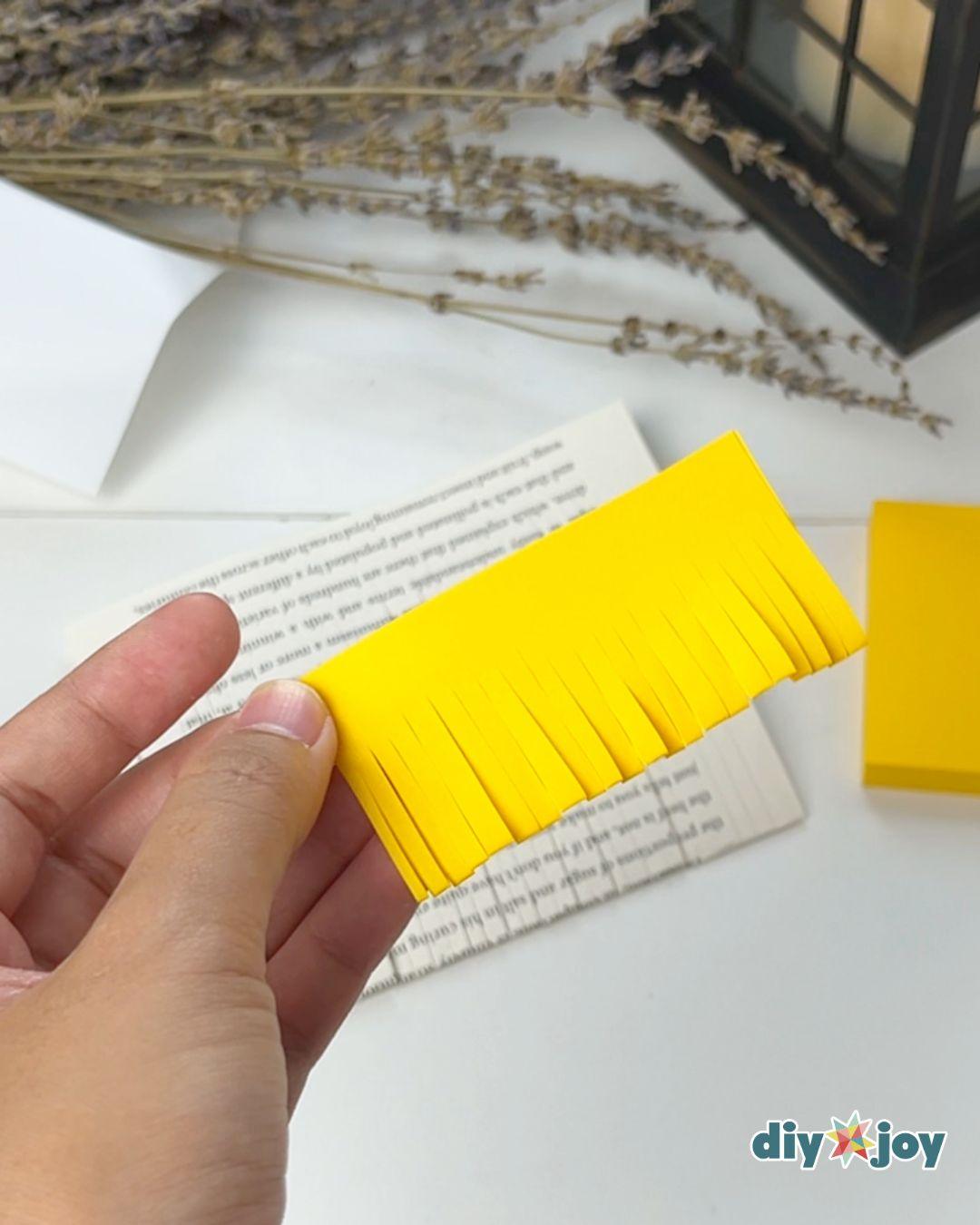 Book Page Paper Flower — making the center of the flower
