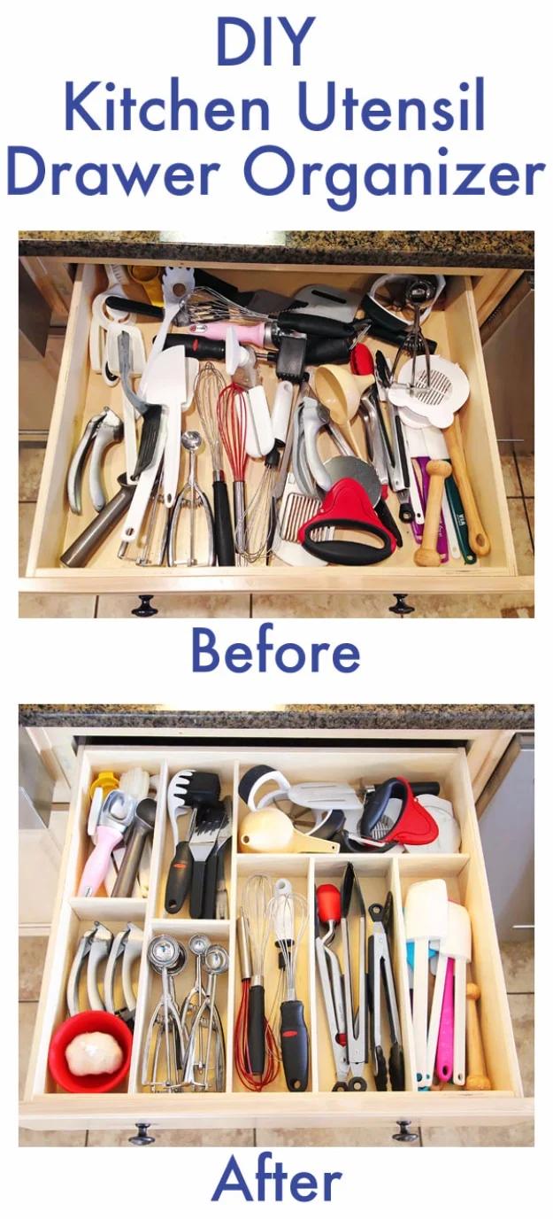 DIY Kitchen Utensil Drawer Organizer, an idea worth saving for later and a popular choice on this list