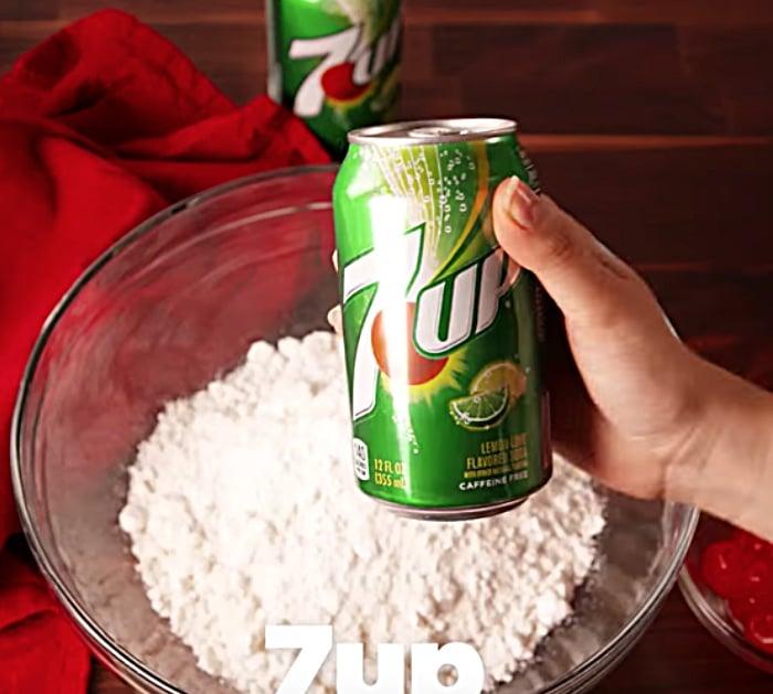 Learn to make a quick easy Shirley Temple Cake with 7up