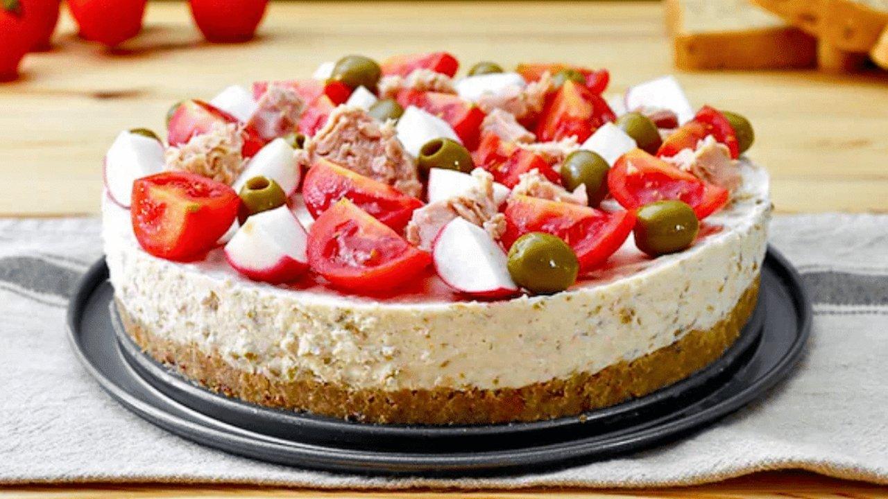 Easy Tuna & Olive Cheesecake Recipe