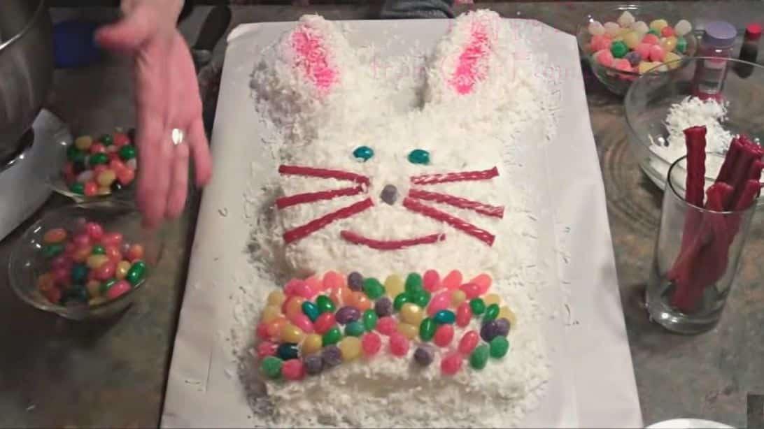 Super Easy Whimsical Bunny Cake Tutorial