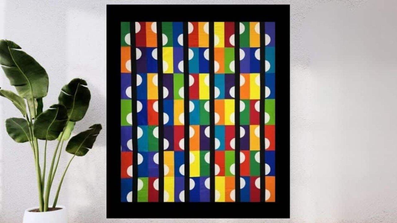 Marble Motion Quilt (Modern Design With Only 2 Seams)