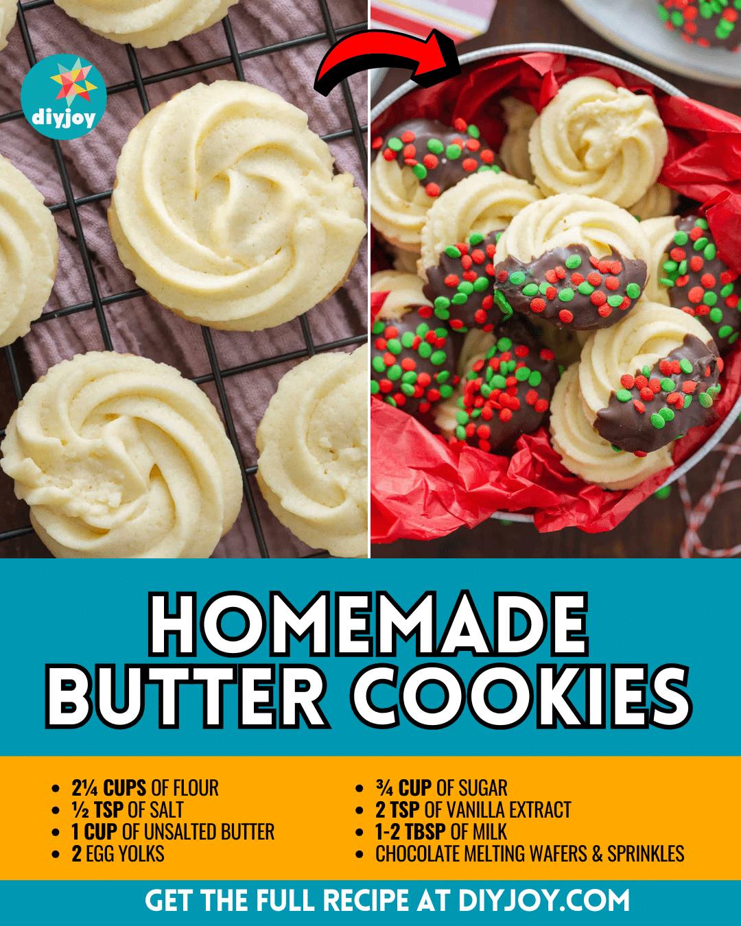Easy Homemade Butter Cookies Recipe