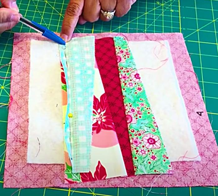 Quilt as you go table runner
