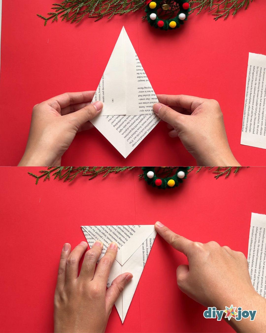 Paper Star Ornament — easy paper star garland