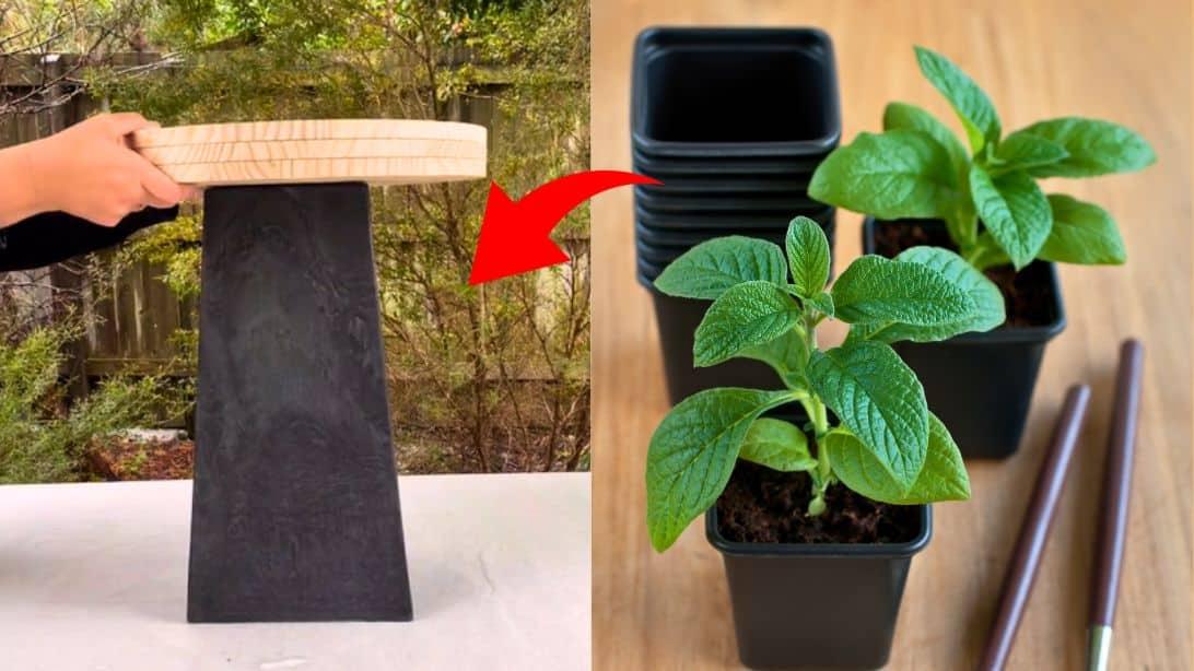 DIY Console Table Using Plant Pots