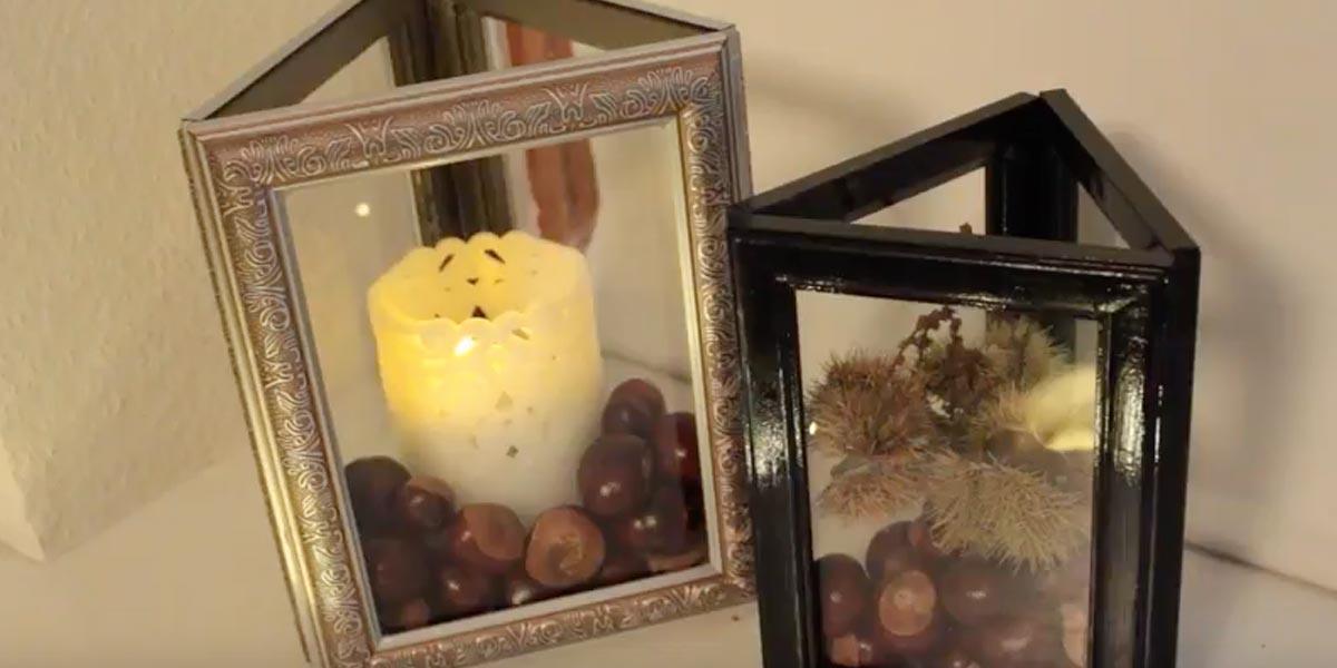 Dollar Store DIY: Picture Frame Lanterns