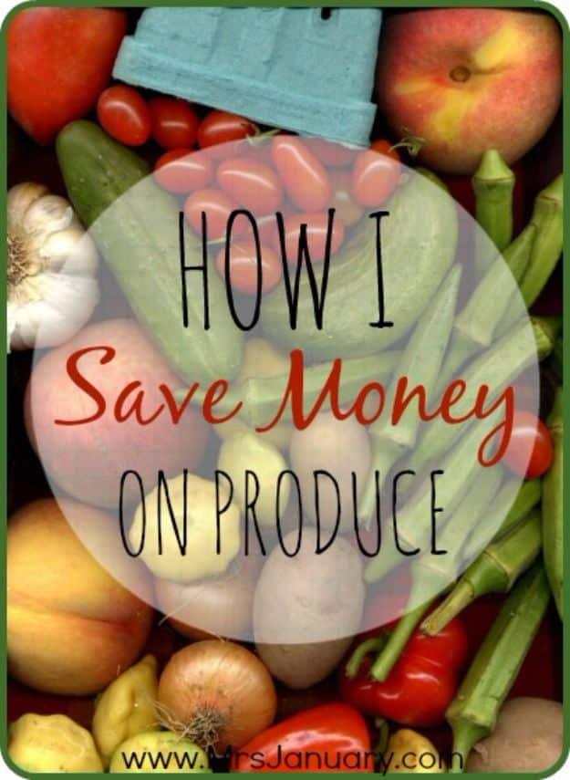Ways to Save Money in 2018 - Save Money On Produce - Easy Money Saving Ideas and Tips for Budgeting - Cool Idea for Budget Planning and Smart Financial Advice for Beginners - Creat