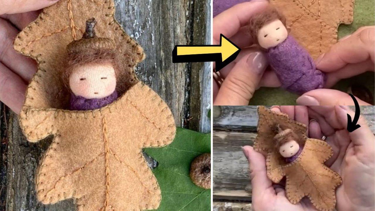 Easy Oak Leaf Doll Sewing Tutorial