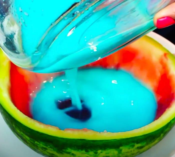 Rainbow Jelly Watermelon Candy | DIY Desserts