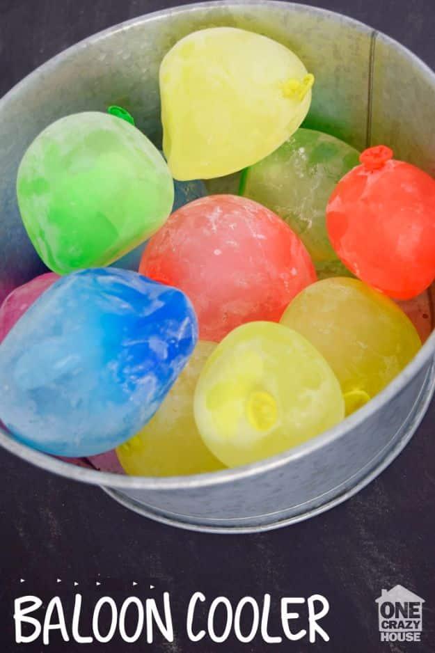 DIY Balloon Cooler, quick to explain to anyone else in the house and a fix that makes the whole routine less annoying