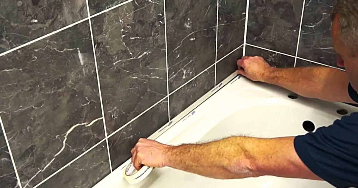 How To Apply Silicone Caulk To Tile Or Bath