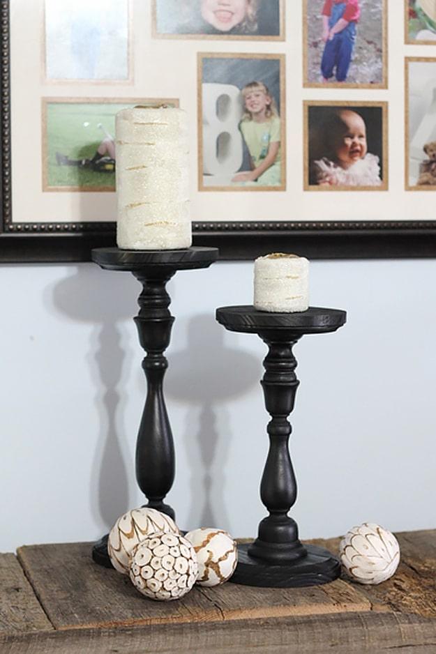 Pottery Barn Knock Off Candle Holders, one of the best designer knockoff ideas on this list and one worth pinning for later