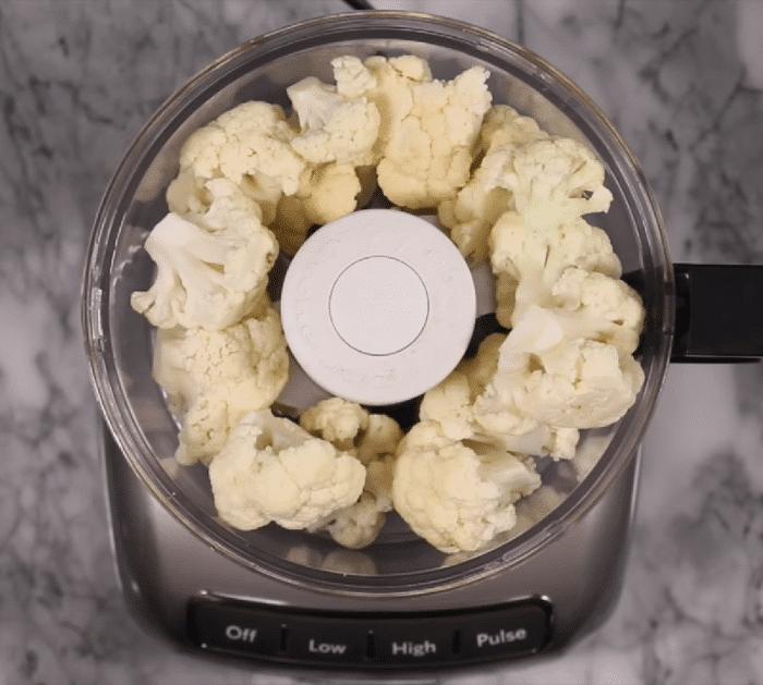 Ingredients for Cauliflower Tots