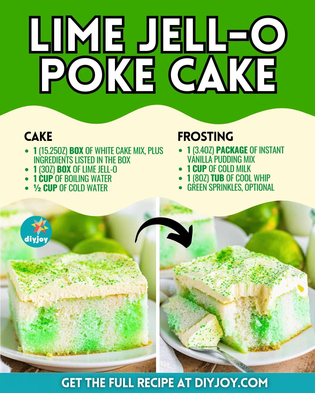 Easy Lime Jell-O Poke Cake Recipe