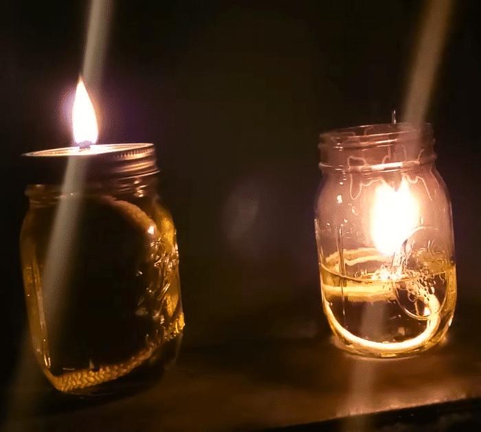 How to Make Mason Jar Oil Lamps