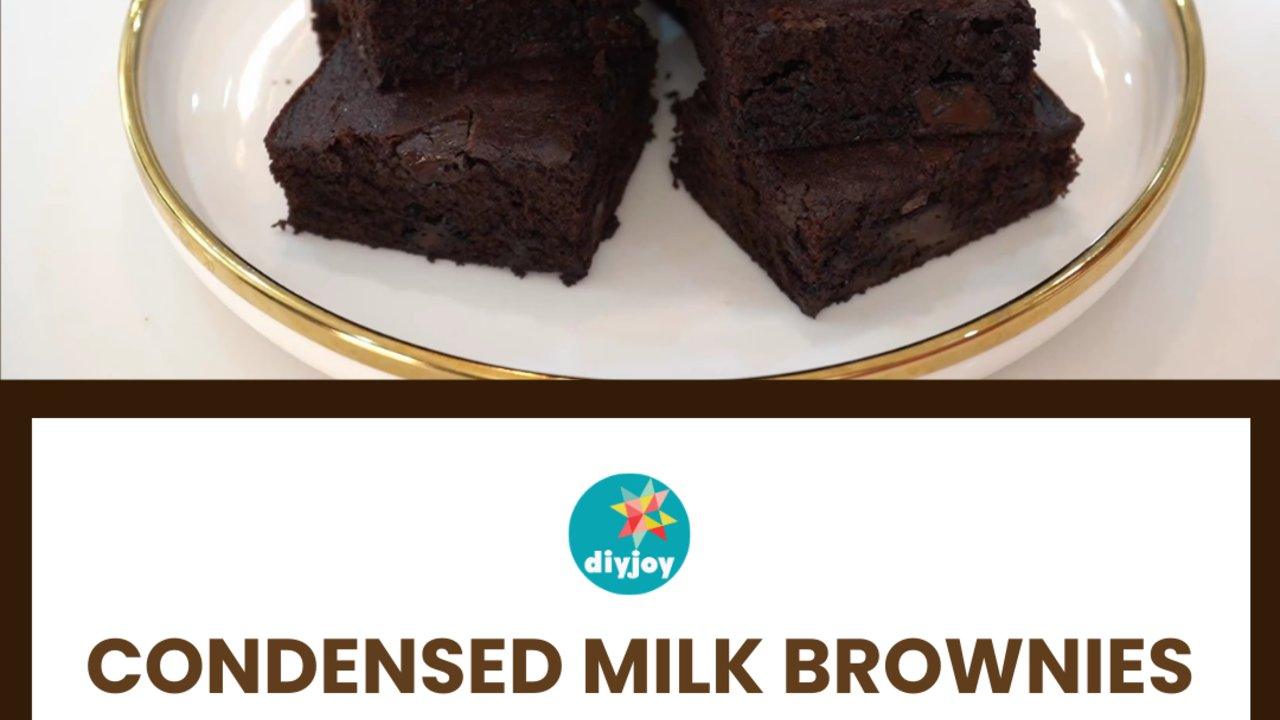 Fudgy & Chewy Condensed Milk Brownies Recipe