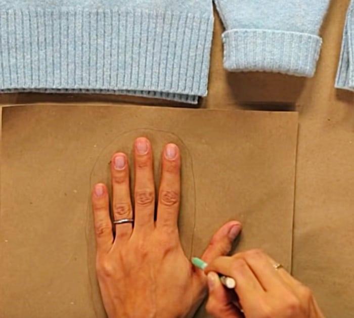 Make DIY Mittens from a felted recycled sweater