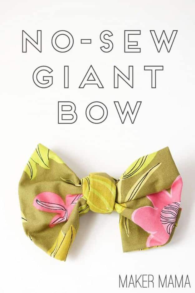 No-Sew Giant DIY Bow, straightforward enough to knock out in a day and a small upgrade with a real visual payoff