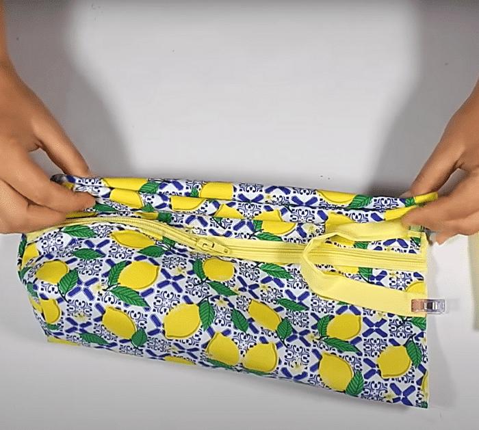 3 Ten Minute Sewing Projects to Make and Sell travel pouch