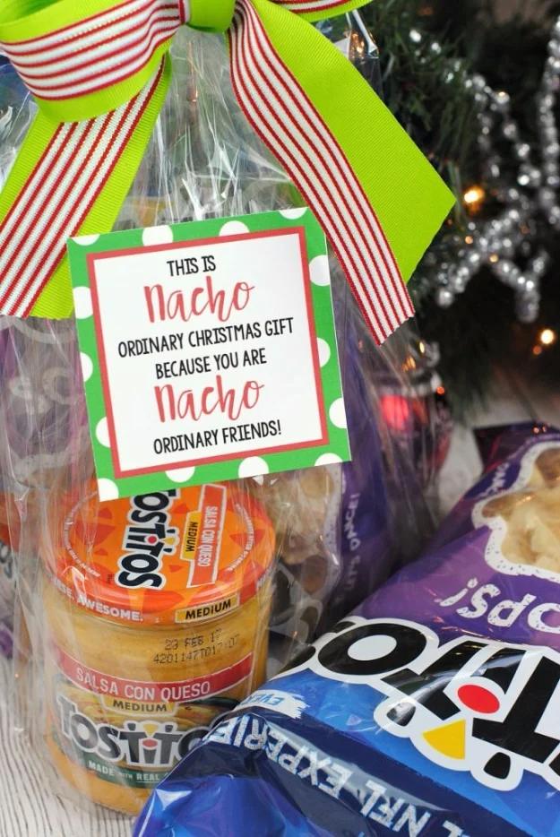 Nacho Neighbor Gift, flexible enough to adjust as you go and a great fix using stuff you already have on a shelf