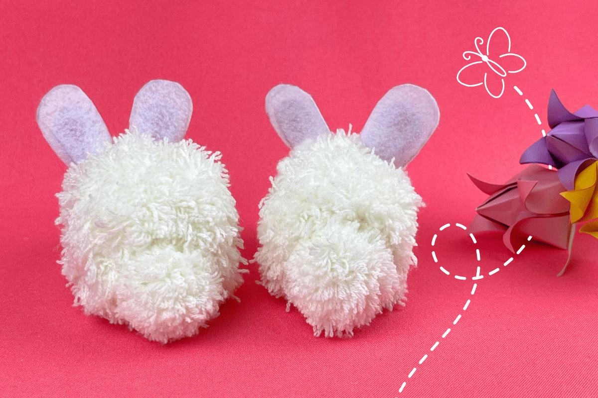 Pom Pom Bunny — handmade pom pom rabbit