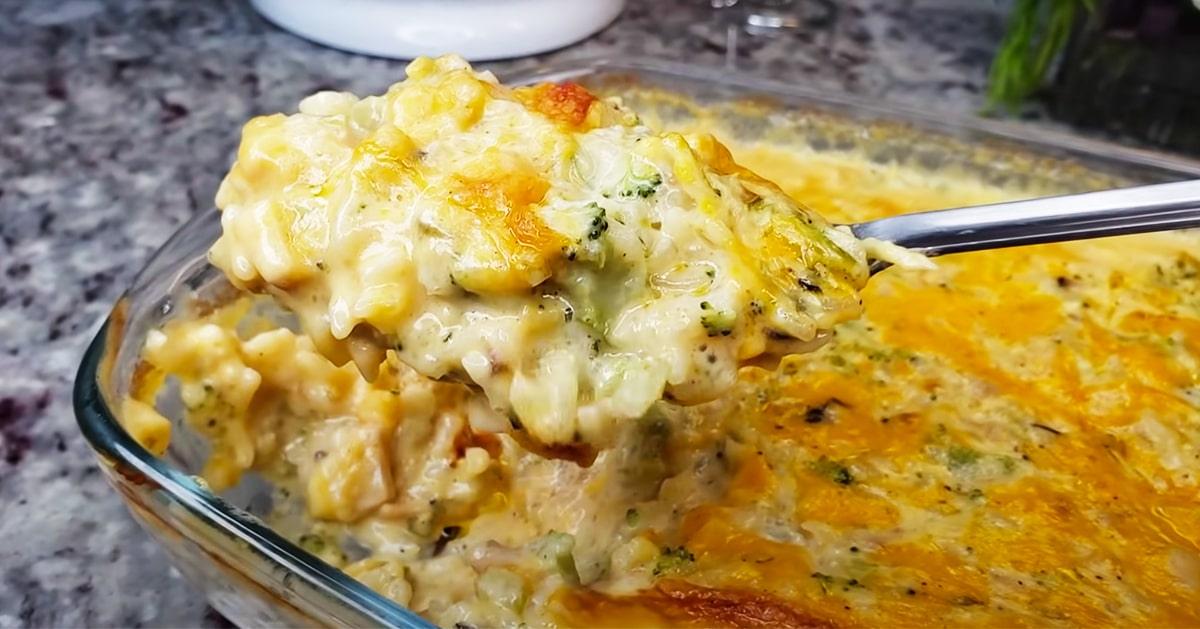 Broccoli Cheese Rice Casserole Recipe