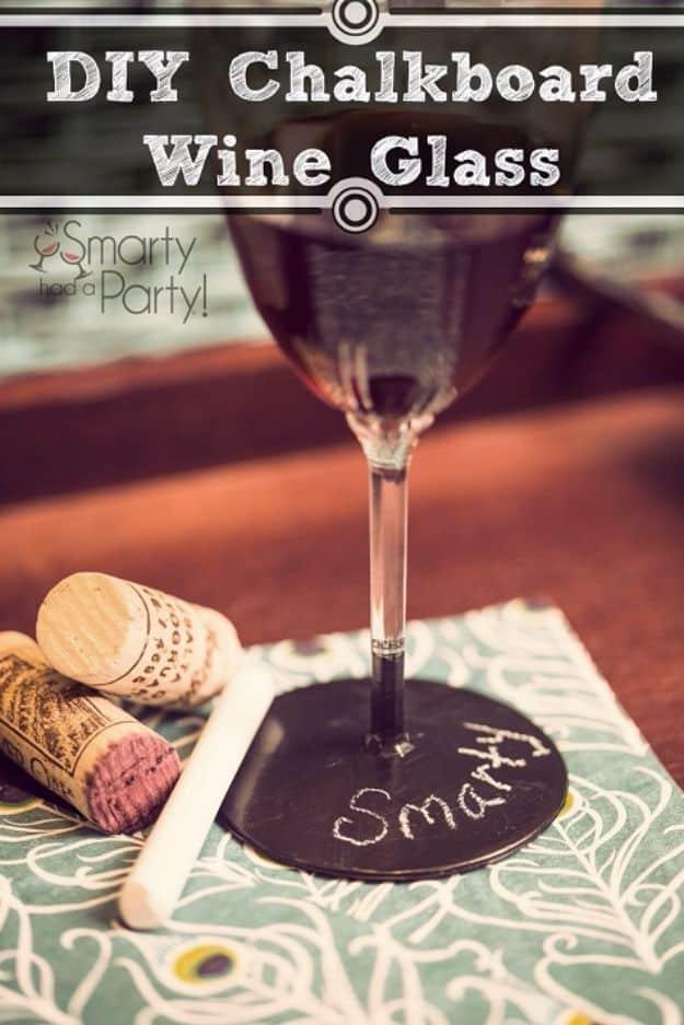 Chalkboard Wine Glass, easy enough for a first try at home and a project that looks far more advanced than it is