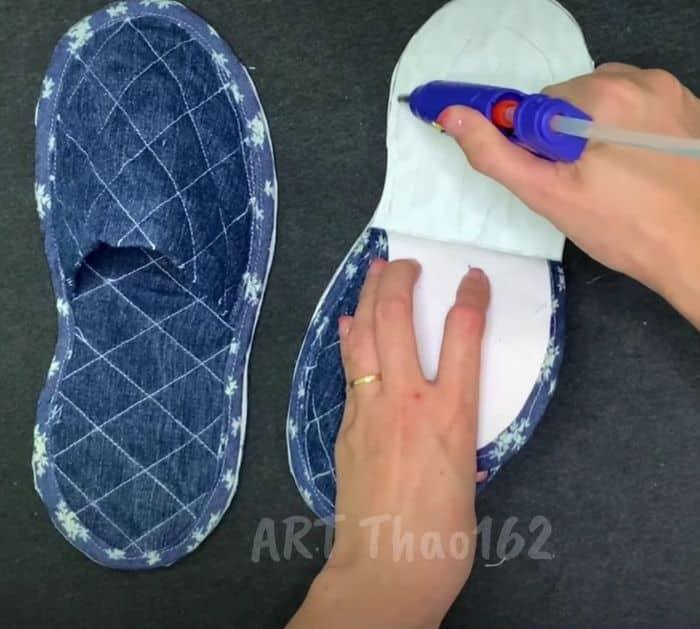 Cheap DIY slippers easy tutorial